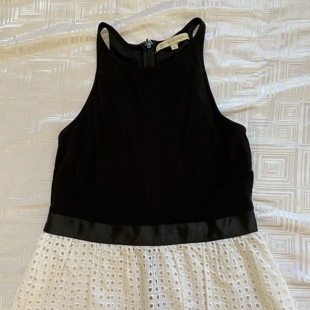 Black and White Midi Dress